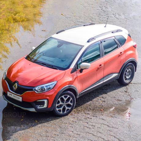 Рейлинги (Серебристый Муар) RENAULT Kaptur (2016-н.в.) купить недорого с доставкой в Ангарск