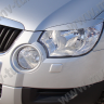 Накладки на фары (реснички) для Skoda Yeti (2009-2012) купить недорого с доставкой в Ангарск