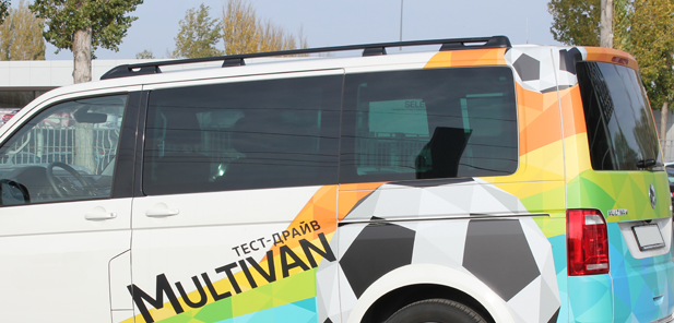 Рейлинги для Volkswagen Multivan, Caravelle, California, Transporter (2003-2022) с короткой базой Чёрный купить недорого с доставкой в Ангарск
